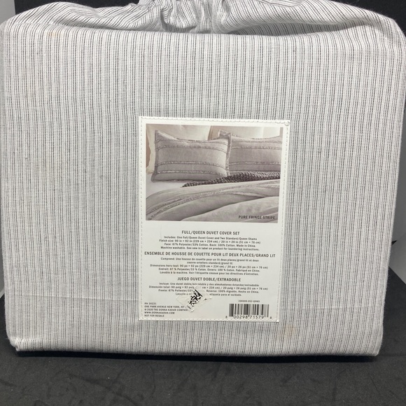 Dkny Bedding Dkny Pure Fringe Stripe King 3 Piece Duvet Set Poshmark